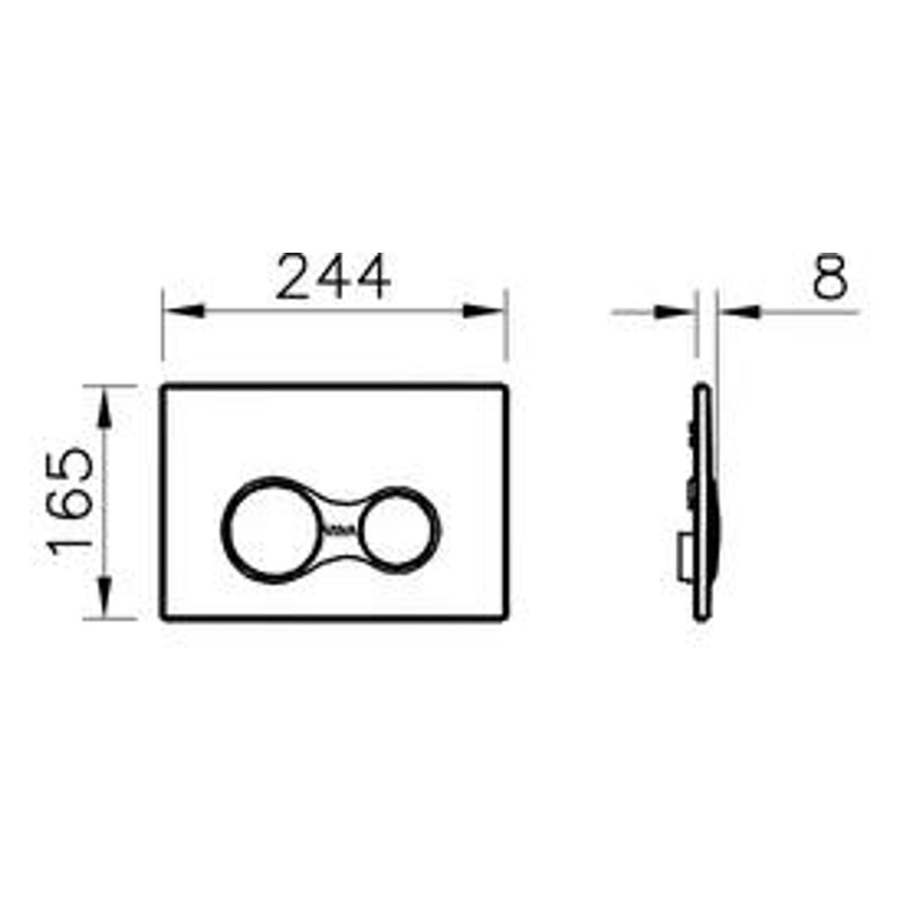 Система инсталляций и смыва VitrA Кнопка смыва для инсталляции VitrA Sirius