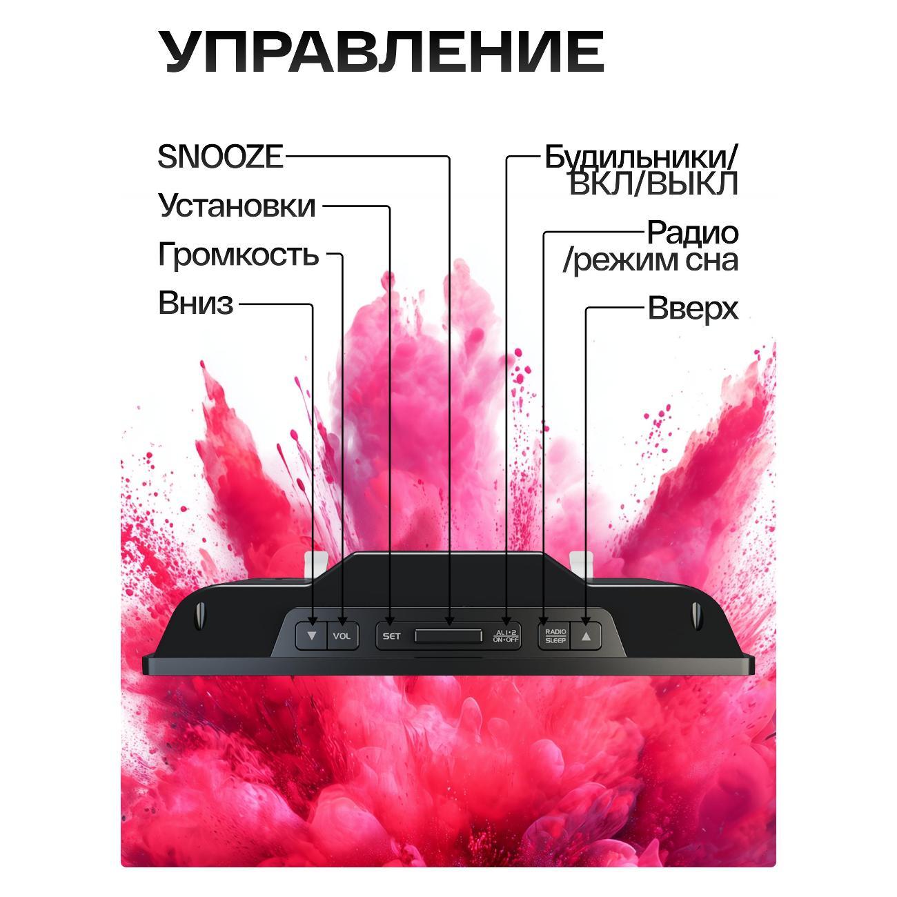 Радио-часы Soundmax SM-1561U