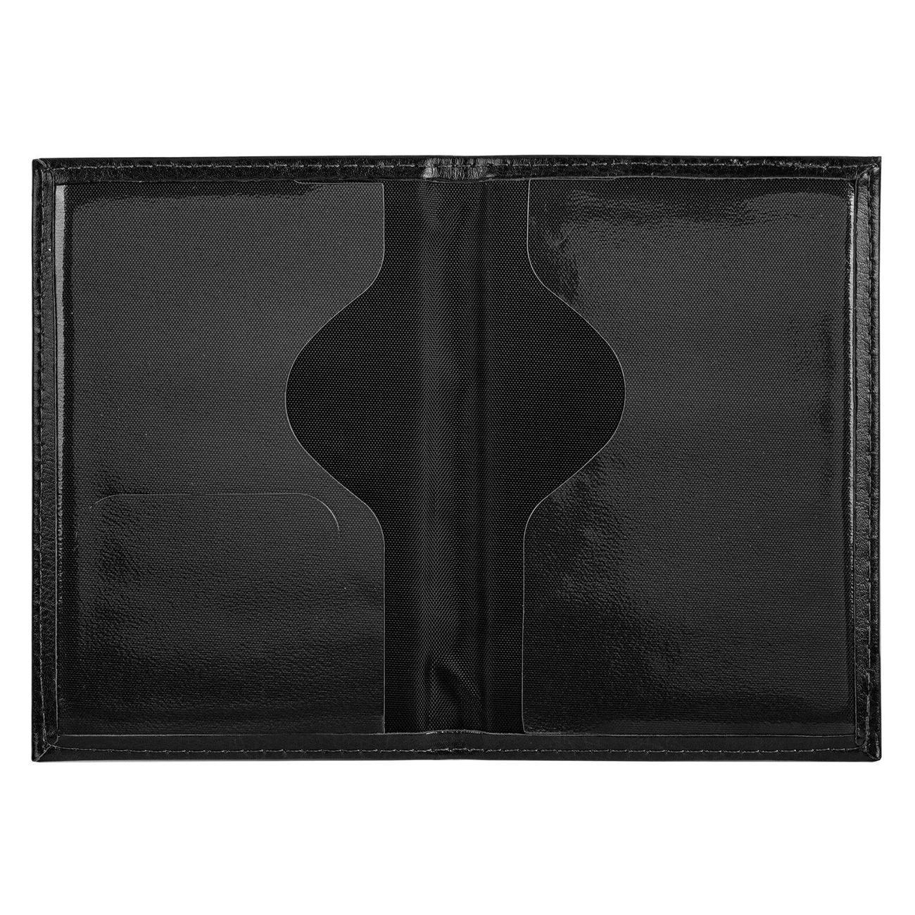 Обложка для документов Staff Обложка паспорт PASSPORT экокожа черная