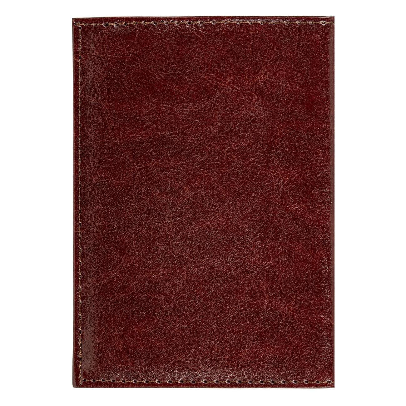 Обложка для документов Staff Обложка для паспорта, экокожа мягкая, коричневая