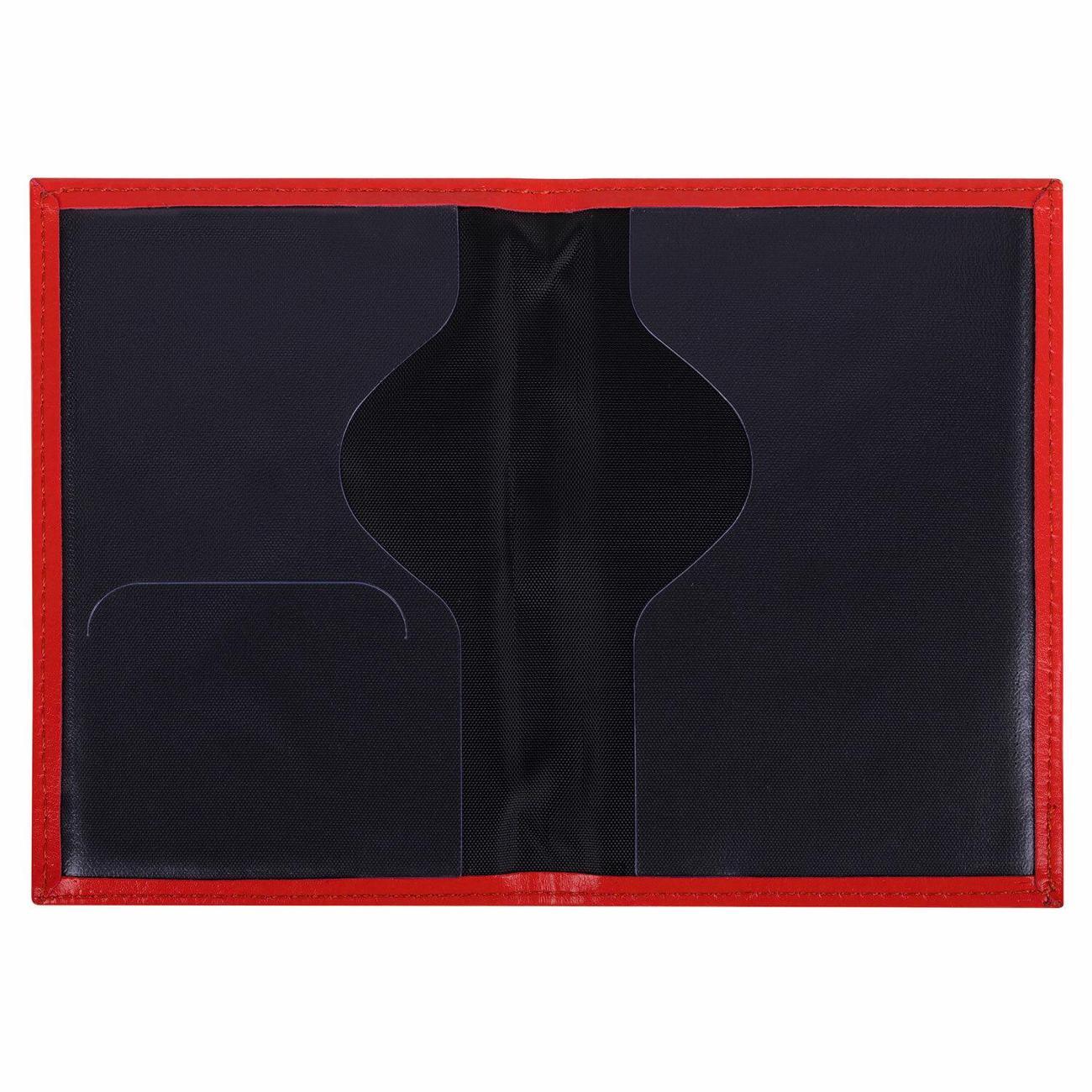 Обложка для документов Staff Обложка паспорт PASSPORT экокожа красная