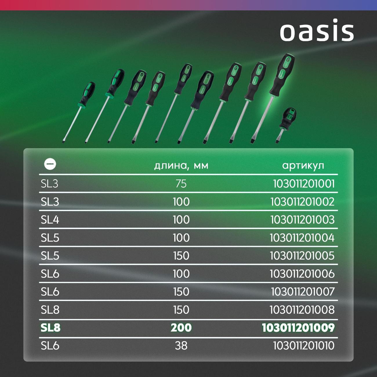 Отвертка OASIS ECO 103011201009