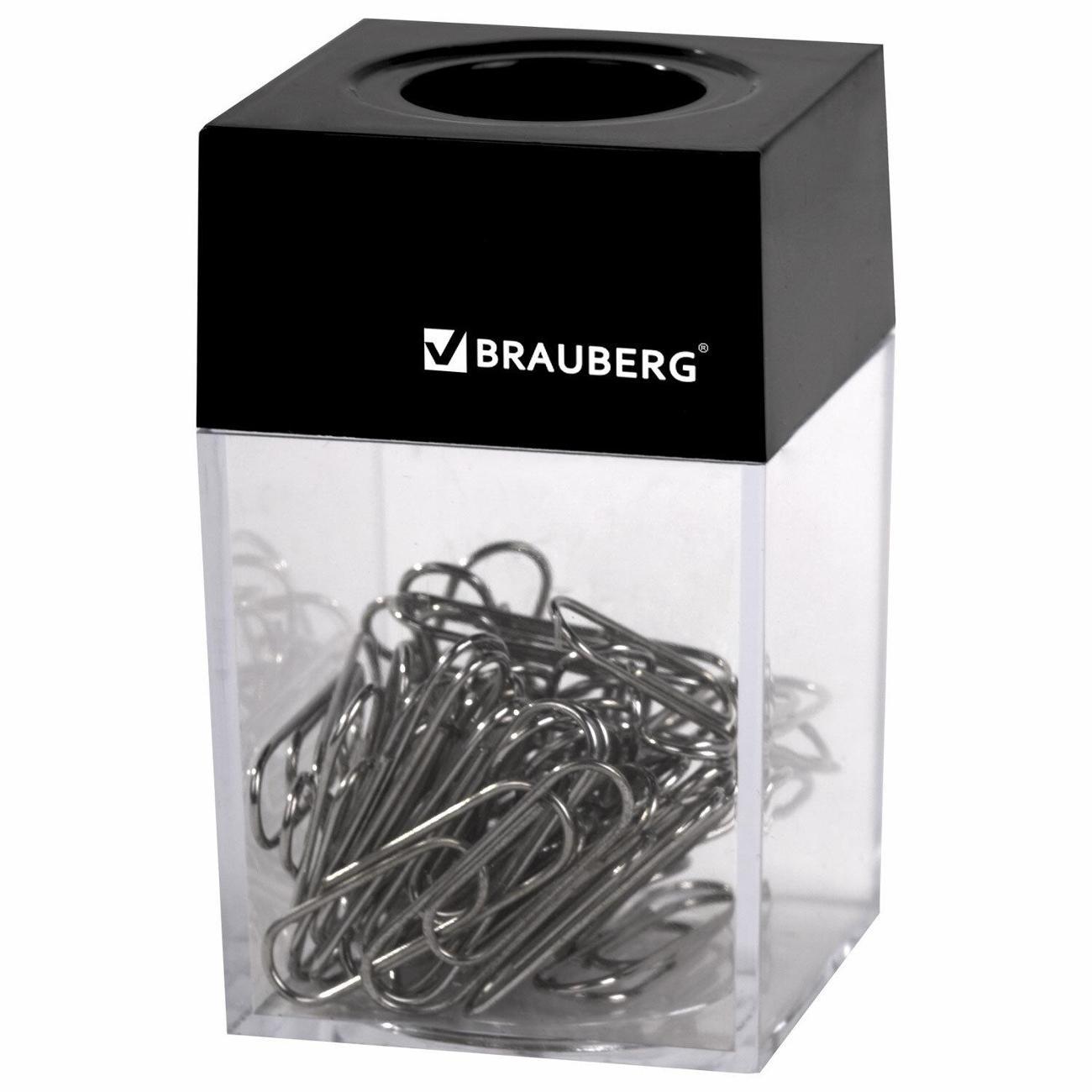Скрепочница Brauberg Скрепочница магнитная BRAUBERG +50 никель. Скрепо