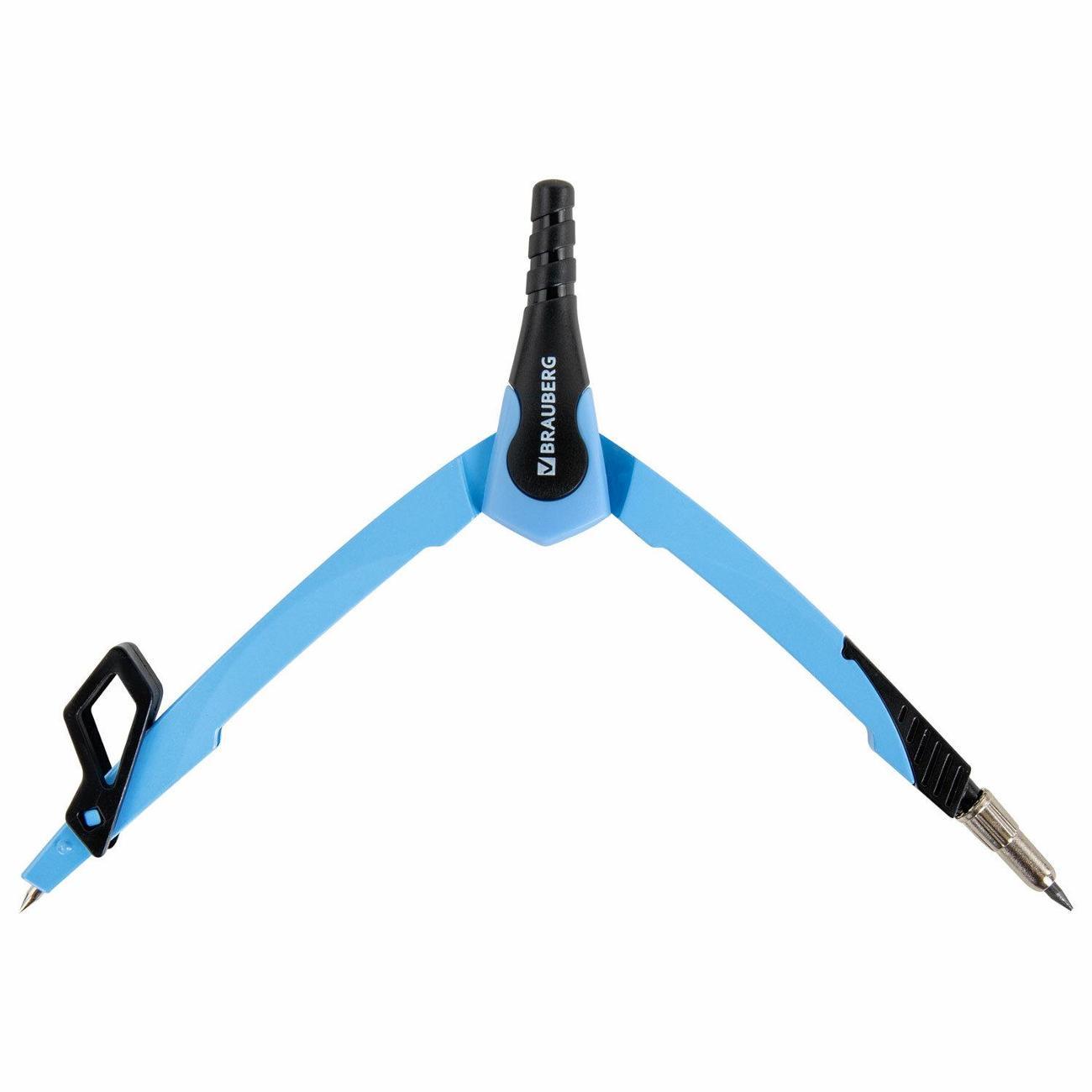 Циркуль Brauberg Циркуль BRAUBERG 135мм цв+защитный колпачок*