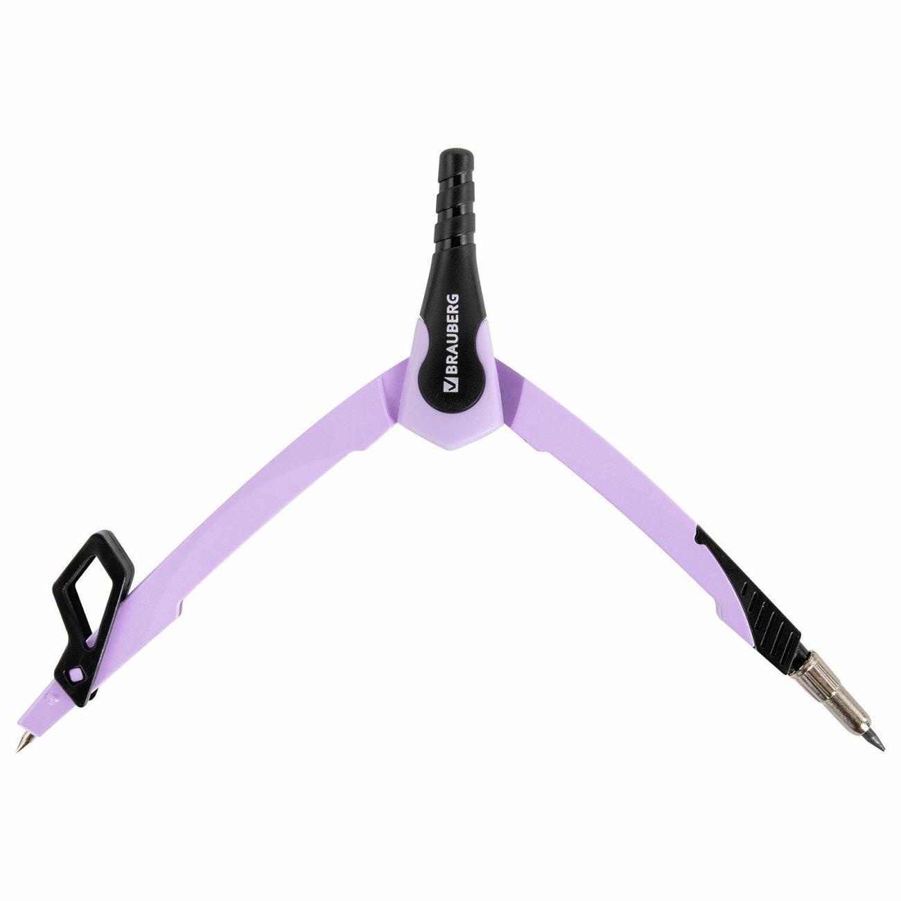 Циркуль Brauberg Циркуль BRAUBERG 135мм цв+защитный колпачок*