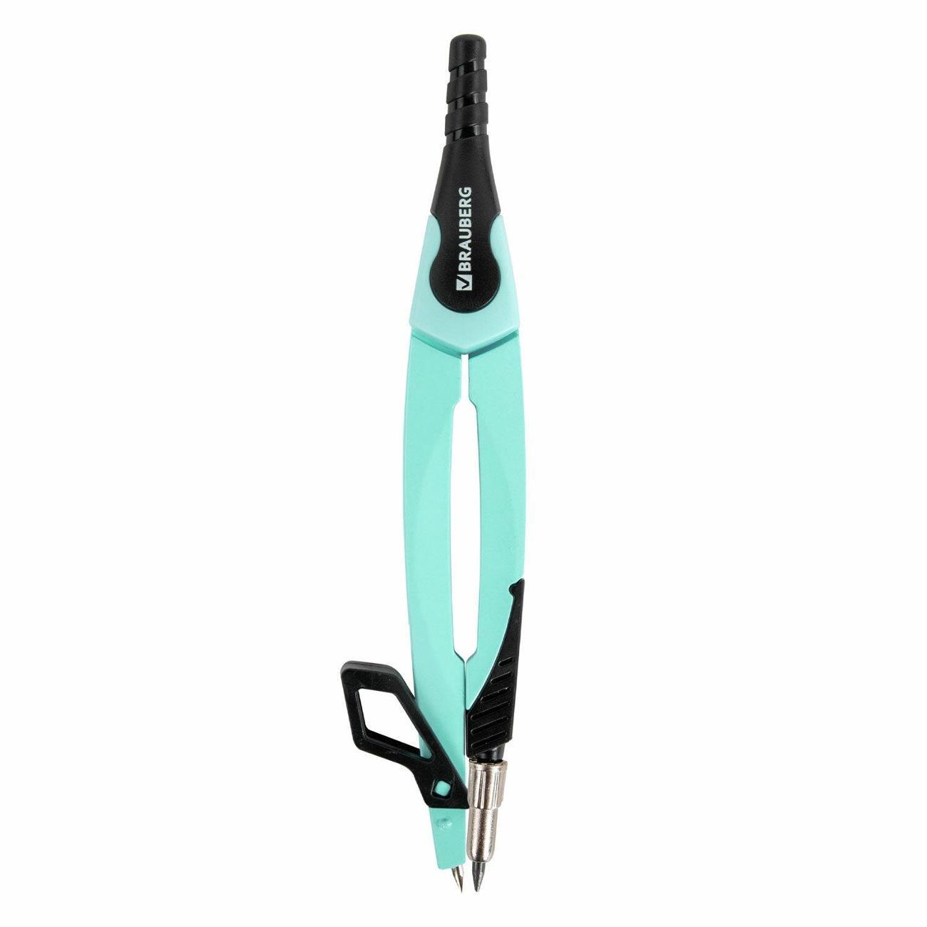 Циркуль Brauberg Циркуль BRAUBERG 135мм цв+защитный колпачок*