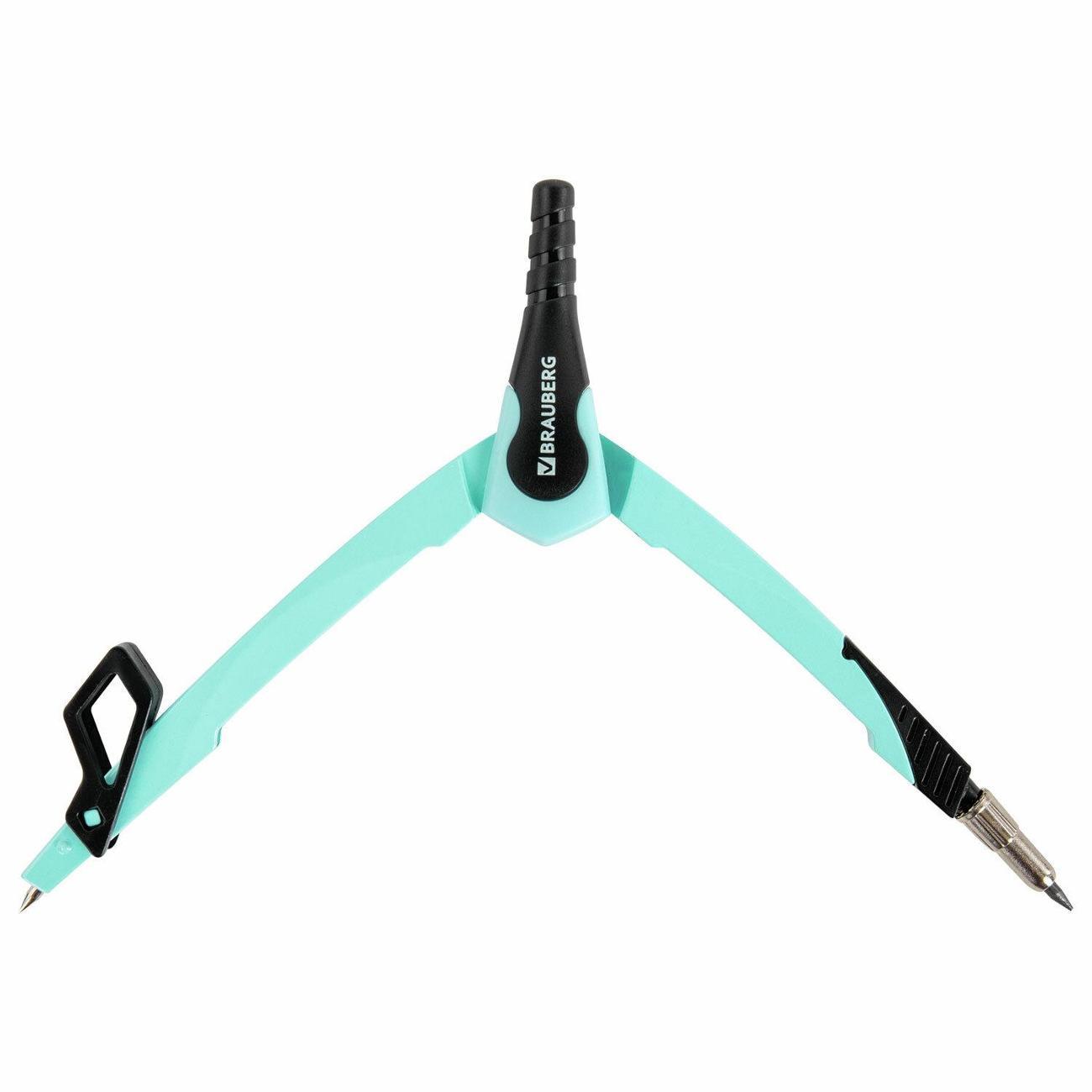 Циркуль Brauberg Циркуль BRAUBERG 135мм цв+защитный колпачок*