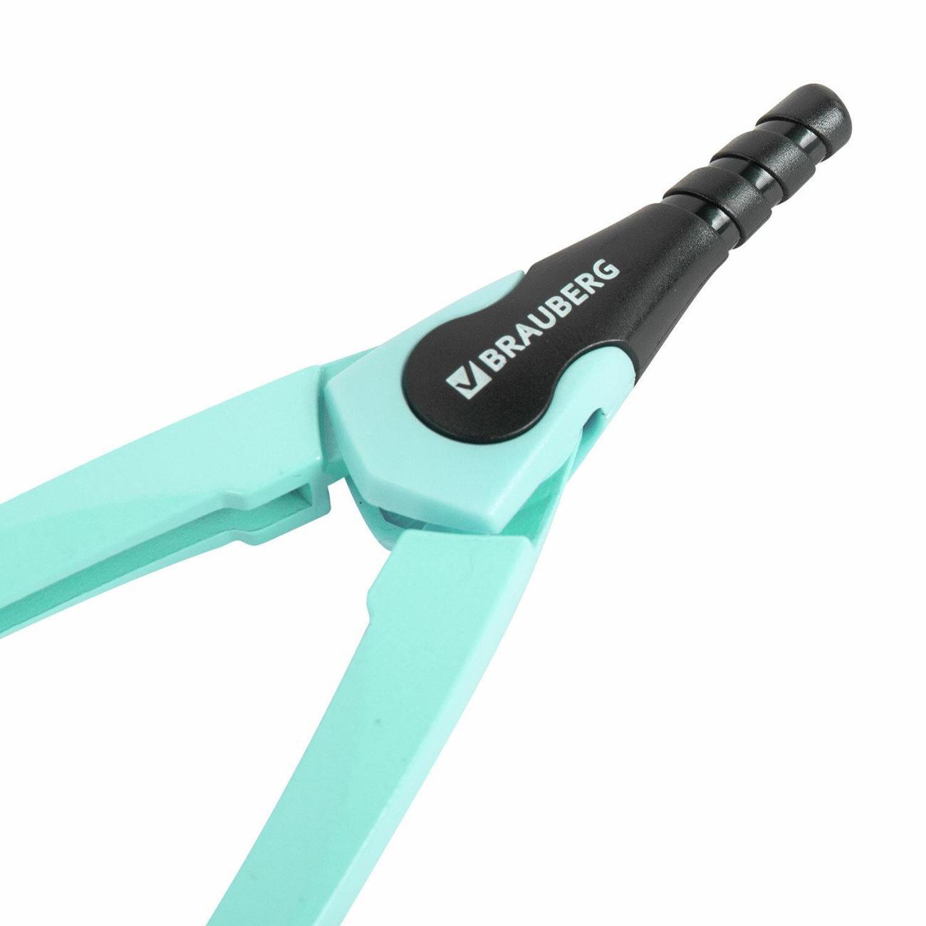 Циркуль Brauberg Циркуль BRAUBERG 135мм цв+защитный колпачок*