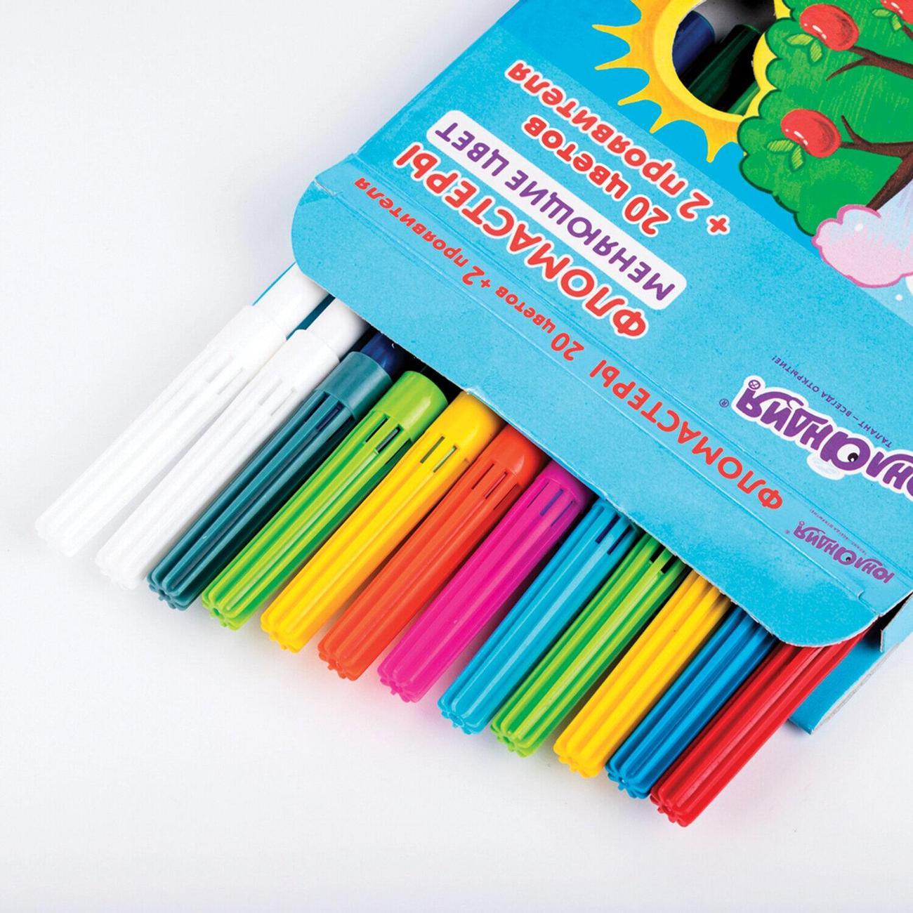 Фломастер Юнландия Фломастеры меняющие цвет ЮНЛАНДИЯ 10шт+2проявител