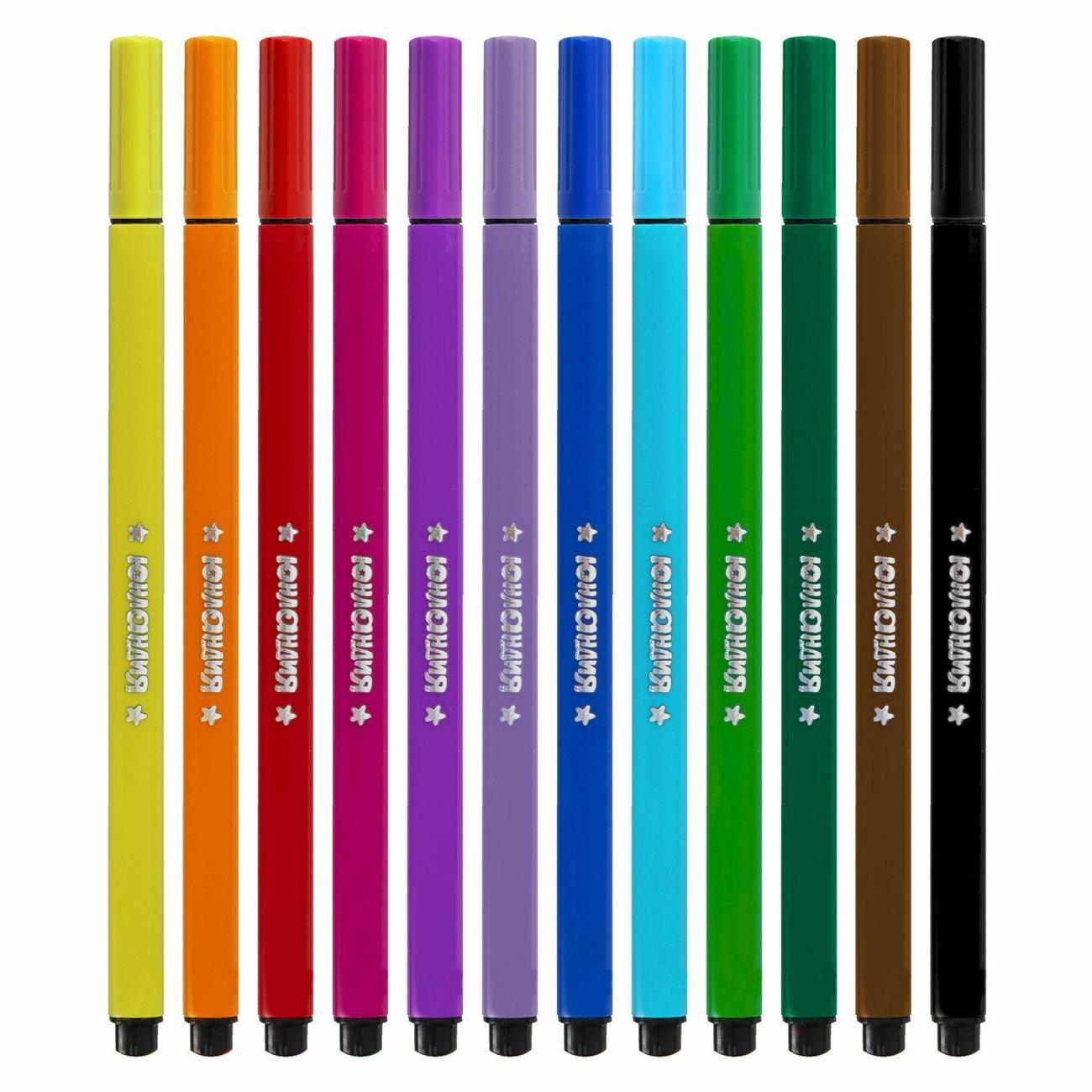 Фломастер Юнландия Фломастеры ЮНЛАНДИЯ ДОМИКИ 12цв трёхгранные