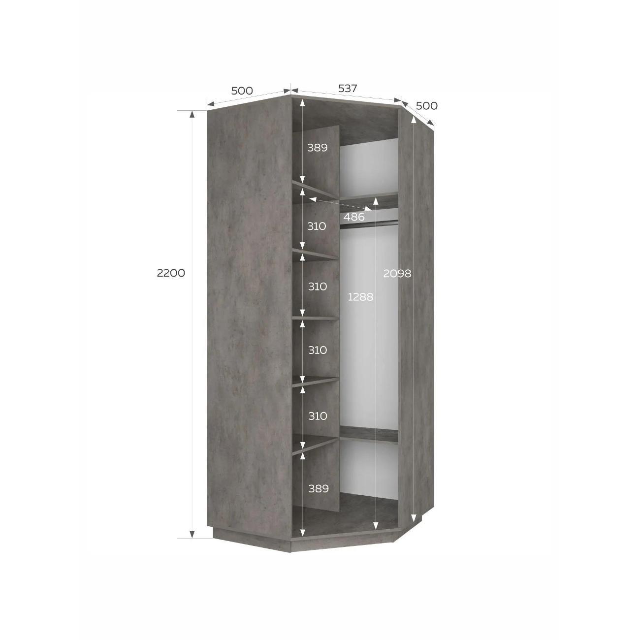 Шкаф распашной Е1 Угловой