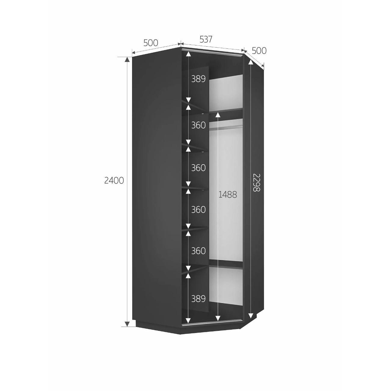 Шкаф распашной Е1 Угловой