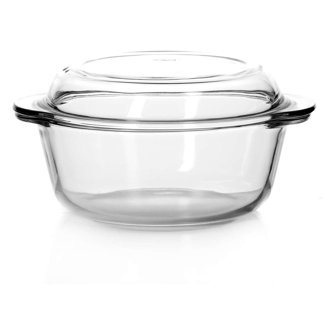 Кастрюля Pasabahce Borcam Кастрюля для запекания со стеклянной крышкой 1450 мл