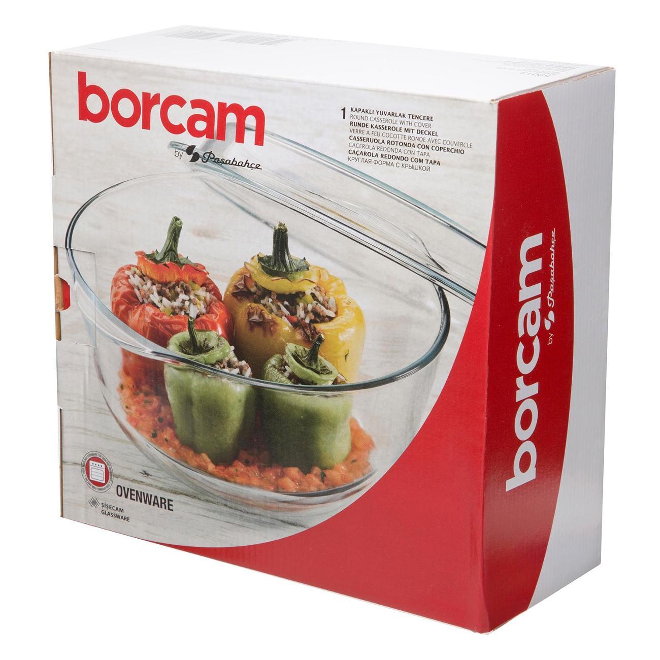 Кастрюля Pasabahce Borcam Кастрюля для запекания со стеклянной крышкой 3000 мл