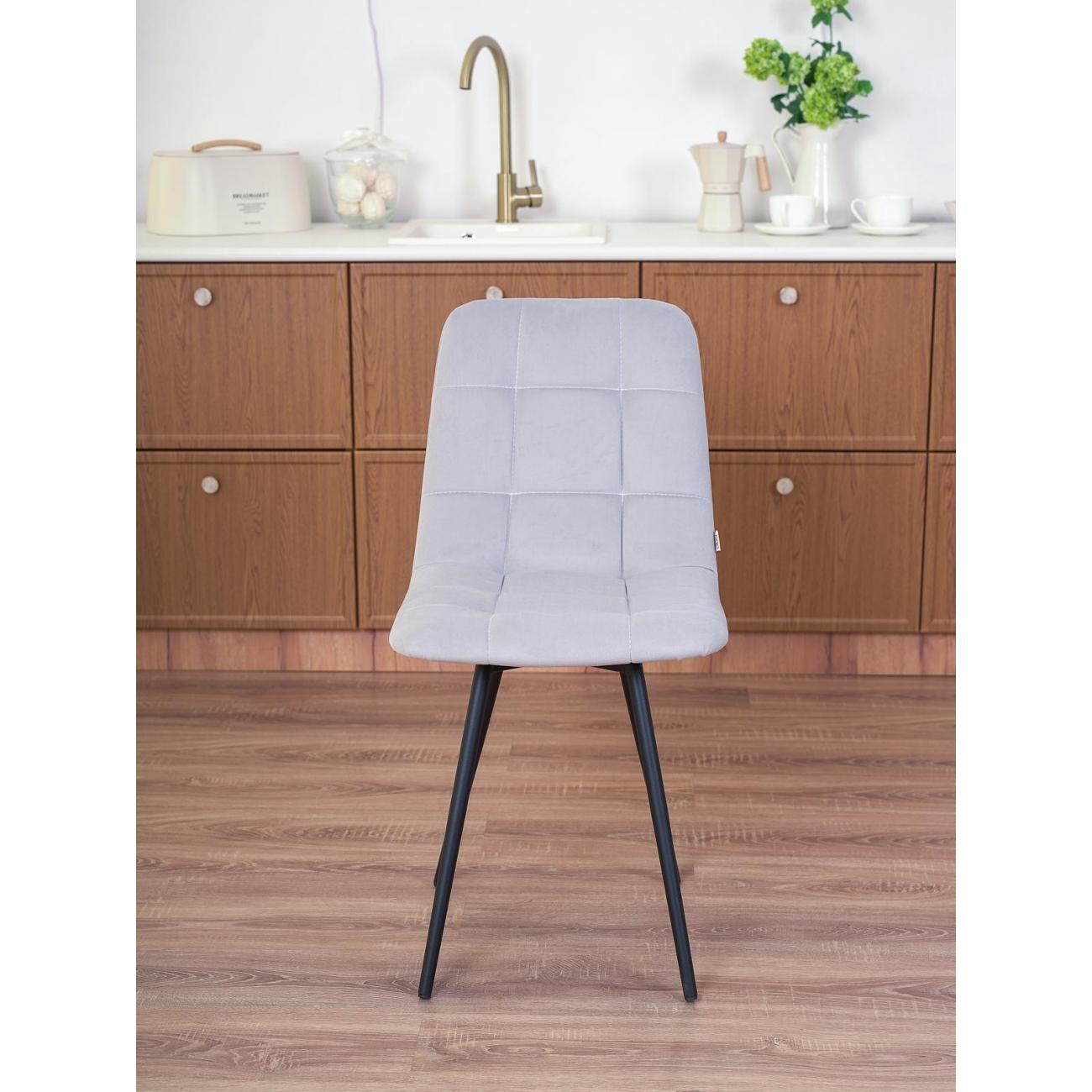 Стул обеденный Frenesie Чили Велюр Серый 4в1