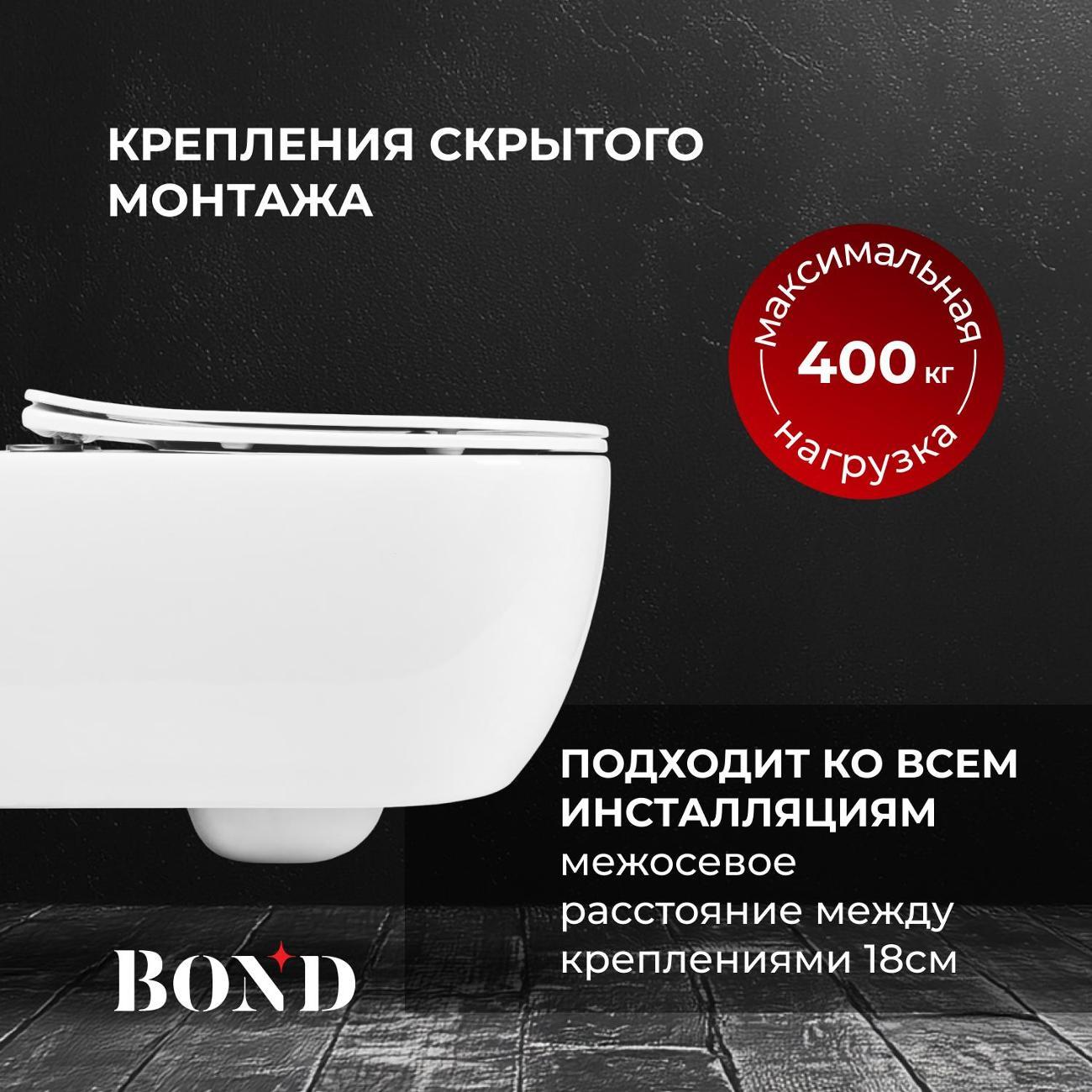 Унитаз BOND унитаз подвесной