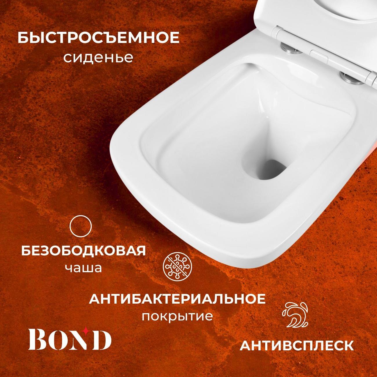 Унитаз BOND унитаз подвесной