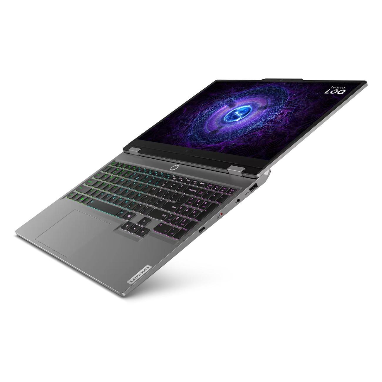 Ноутбук Lenovo Игровой ноутбук Lenovo LOQ 15IRX9 (83DV00L8CF), Intel Core i7-13650HX, RAM 16 ГБ, SSD 512 ГБ, NVIDIA RTX 4060 8ГБ, серый