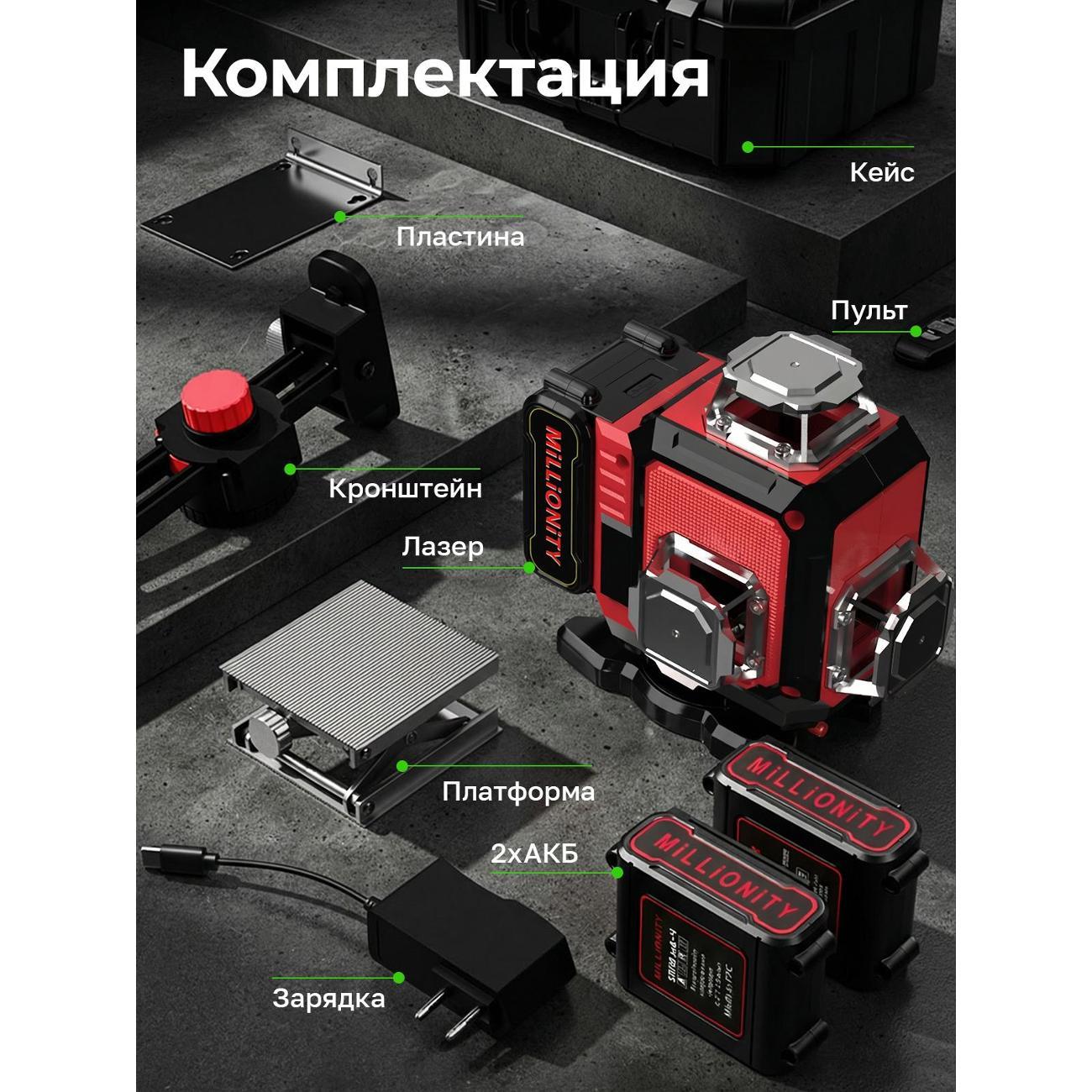 Нивелир Millionity CM-Red.