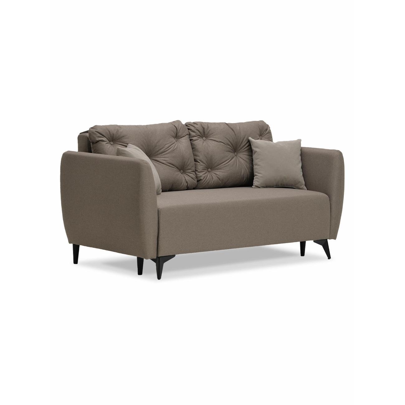 Диван Ладья Тиволи размер: 151х89х89 см, рогожка, коричневый