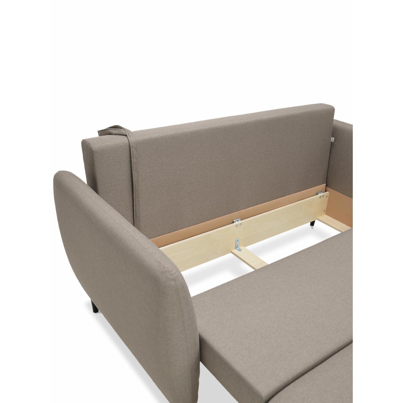 Диван Ладья Тиволи размер: 151х89х89 см, рогожка, коричневый