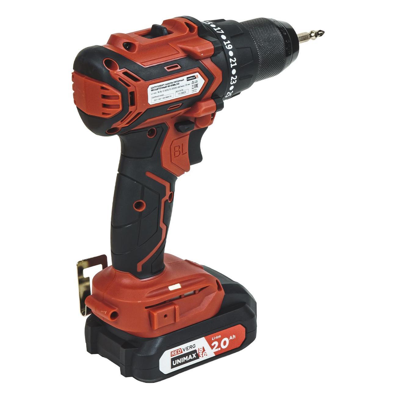 Шуруповерт Redverg RD-S18BL/U2