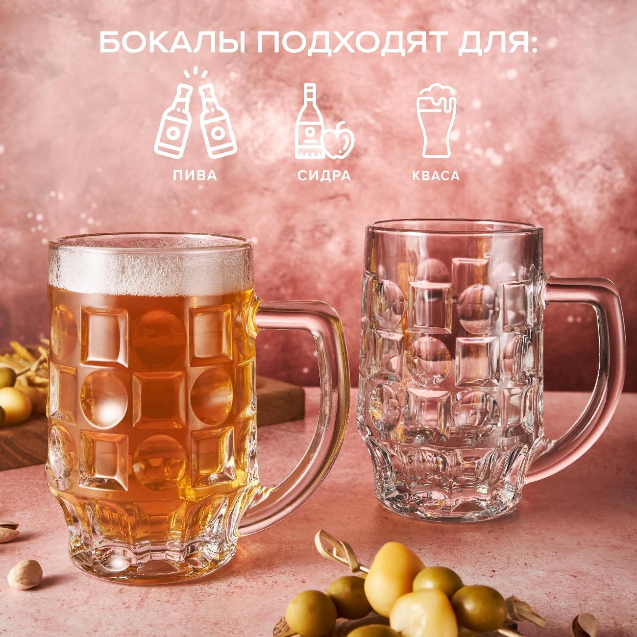 Кружка Pasabahce Кружки для пива 500 мл 2 шт.