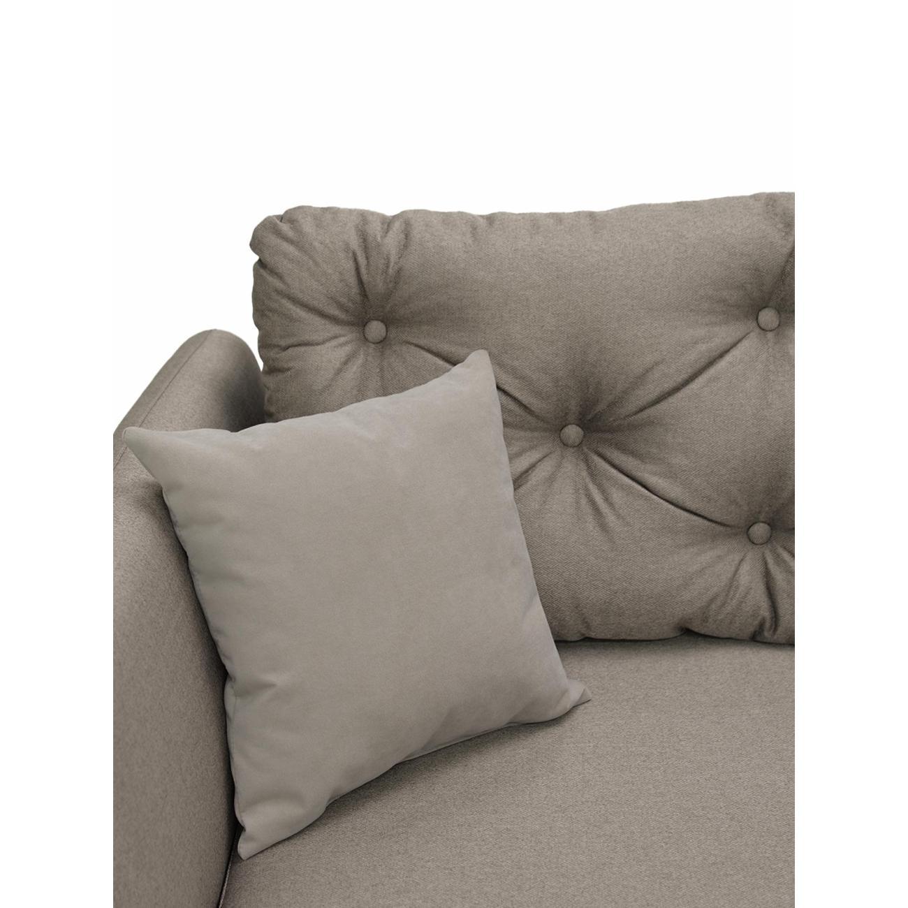 Диван ЛАДЬЯ Тиволи размер: 221х92х89см, рогожка, коричневый