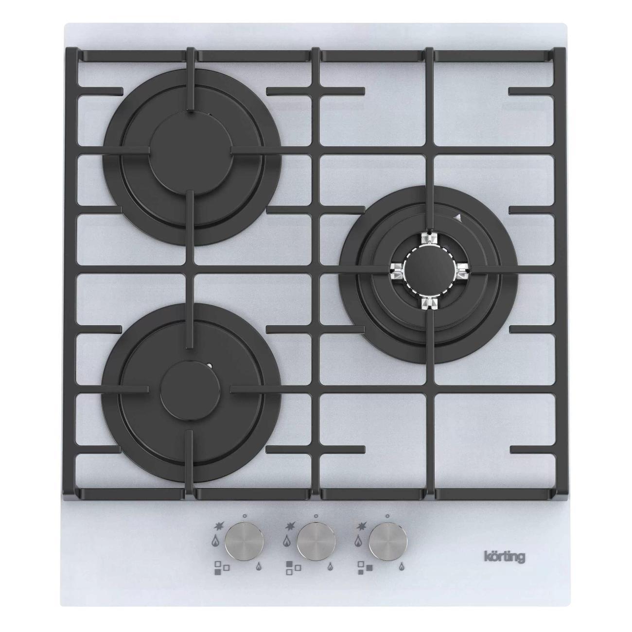 Варочная панель комбинированная Korting Варочная поверхность HGG 4825 CTW