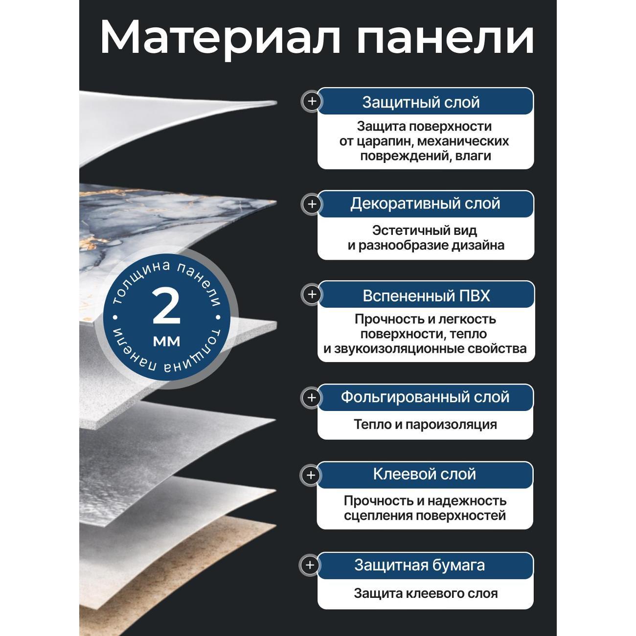 Панель стеновая PLASTRUM панель-KLD-078