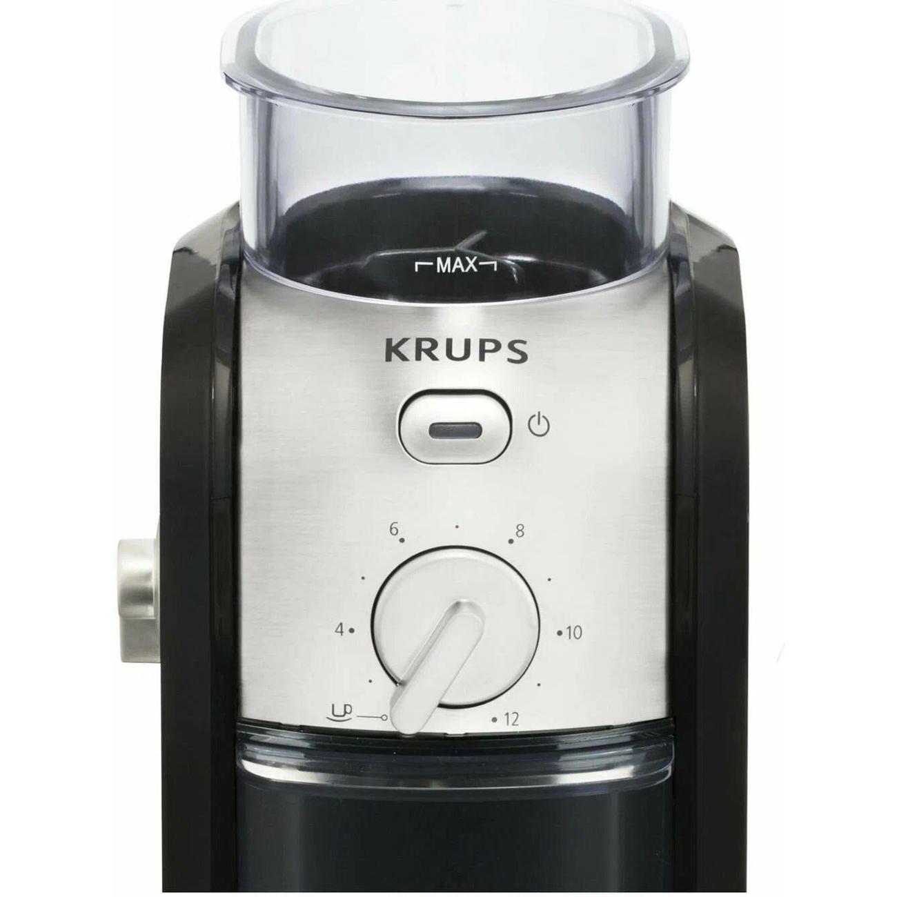 Кофемолка электрическая Krups GVX242, черно-серый