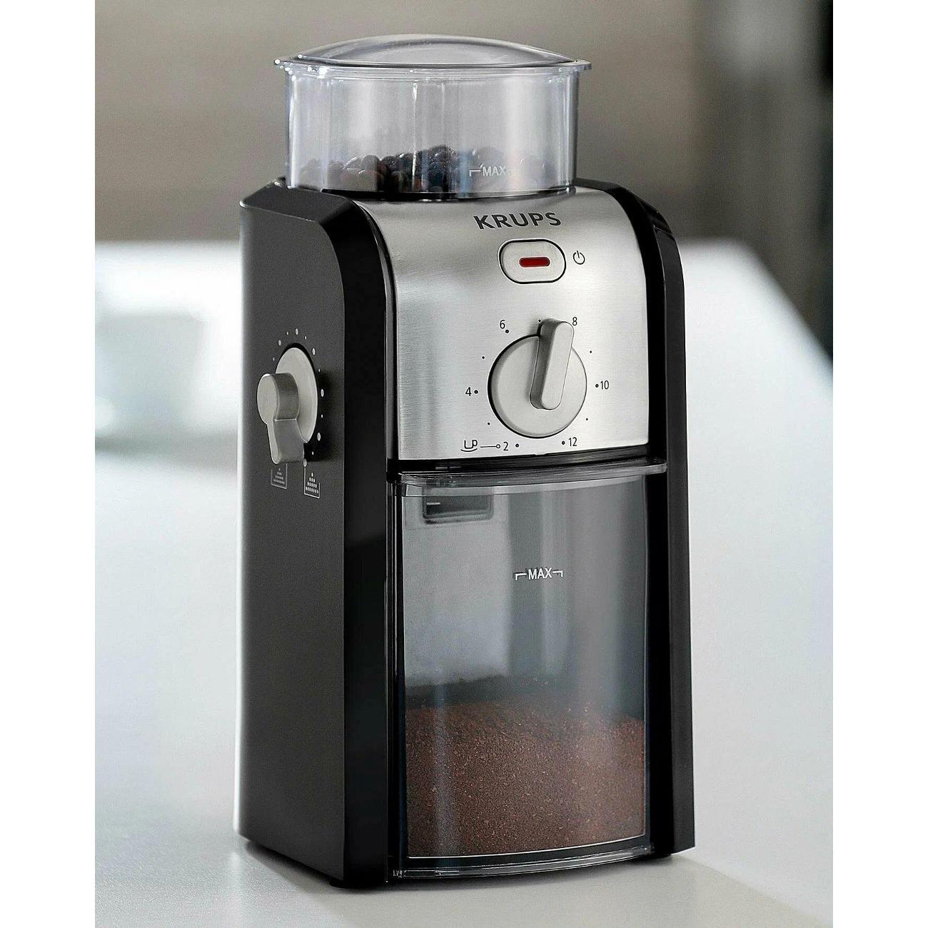 Кофемолка электрическая Krups GVX242, черно-серый