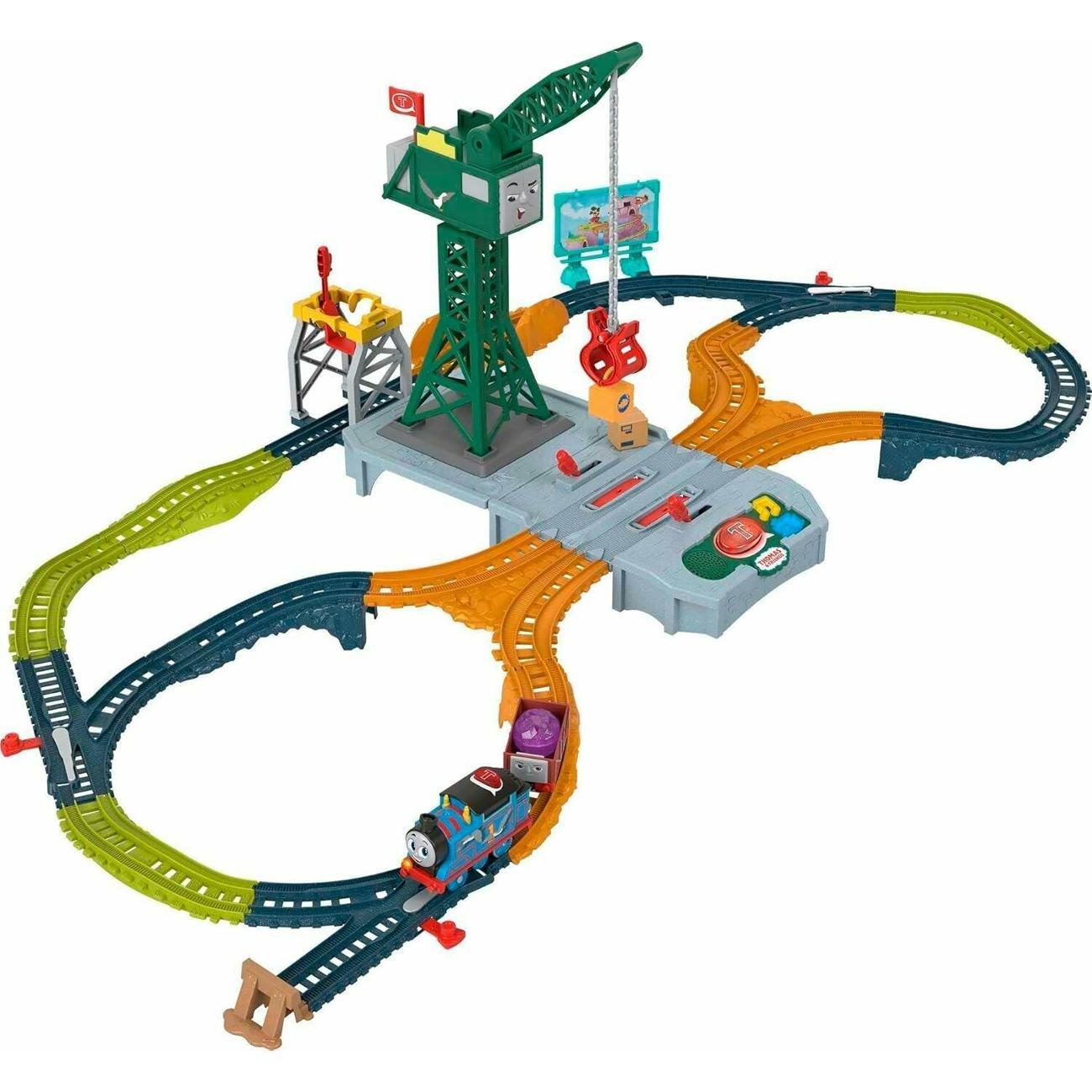 Железная дорога и поезд Fisher-Price Говорящий кран Крэнки HRC35