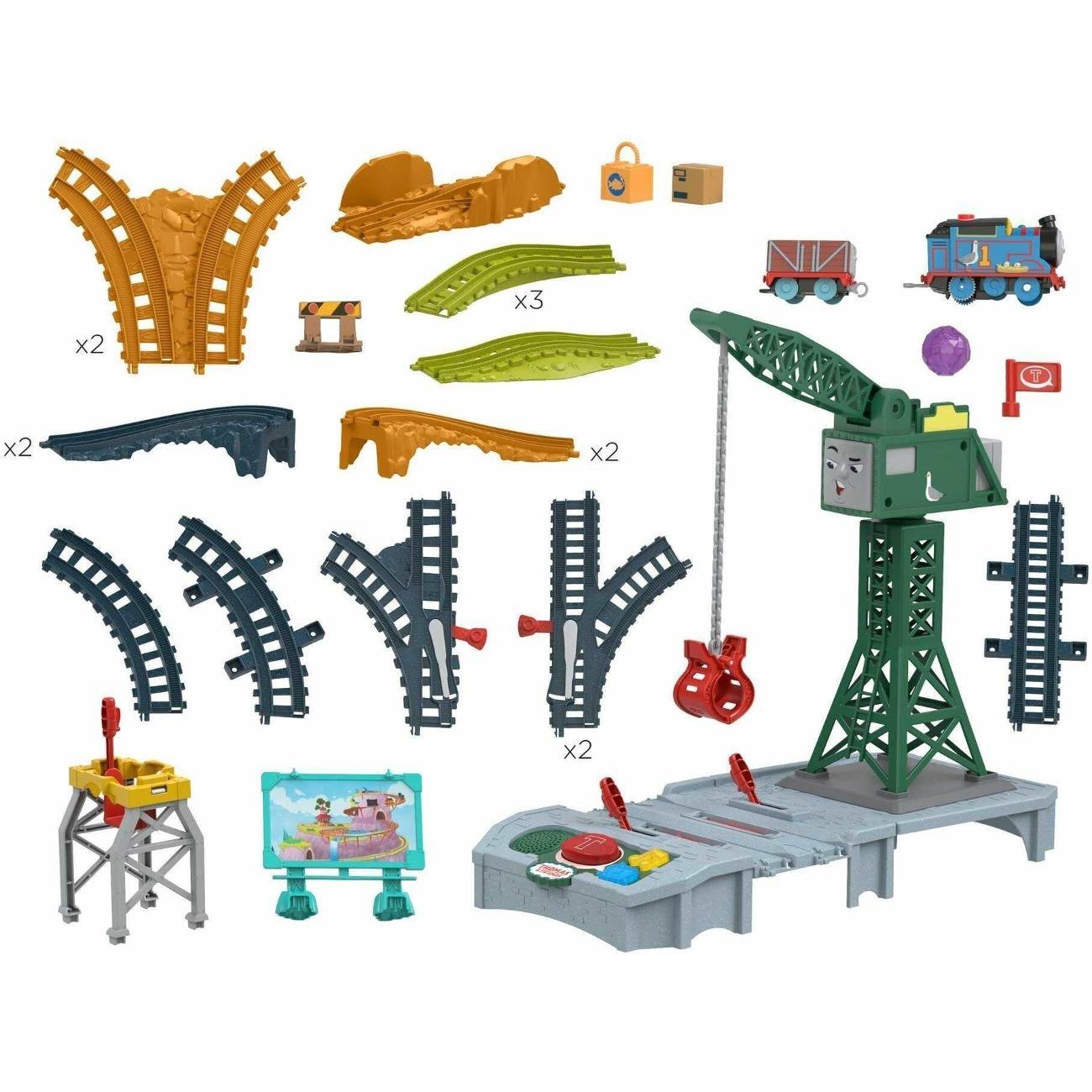 Железная дорога и поезд Fisher-Price Говорящий кран Крэнки HRC35