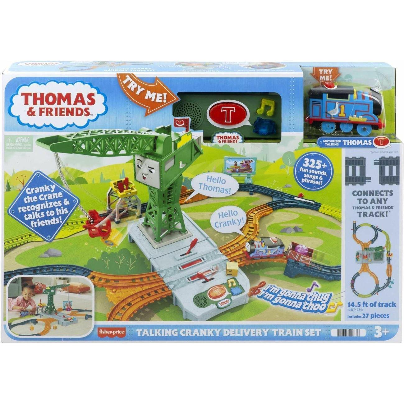 Железная дорога и поезд Fisher-Price Говорящий кран Крэнки HRC35