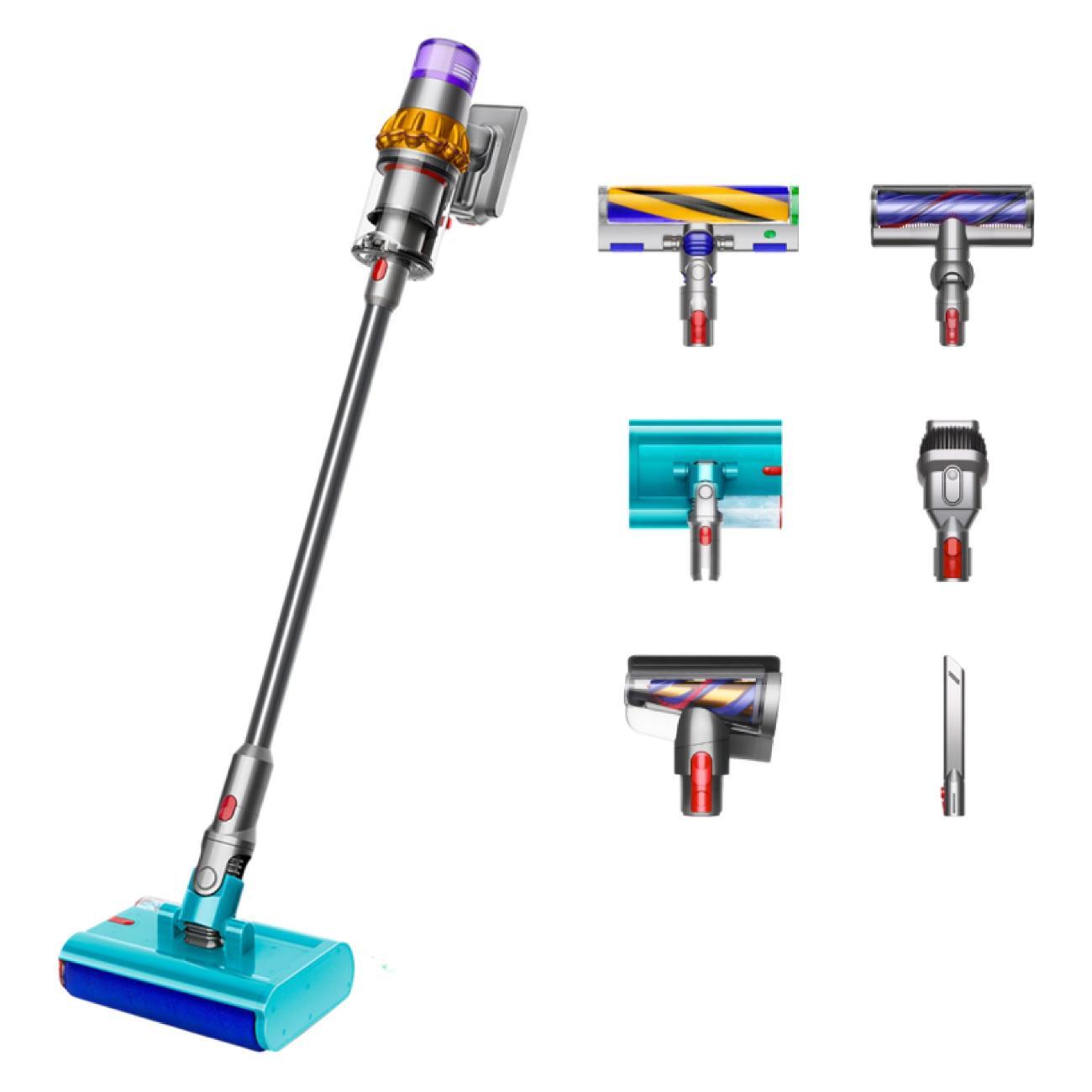 Пылесос вертикальный Dyson V15 Detect Submarine SV47 Yellow/Nickel