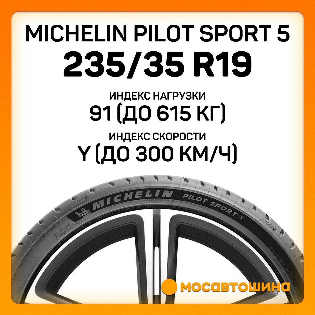 Шина автомобильная Michelin Pilot Sport 5