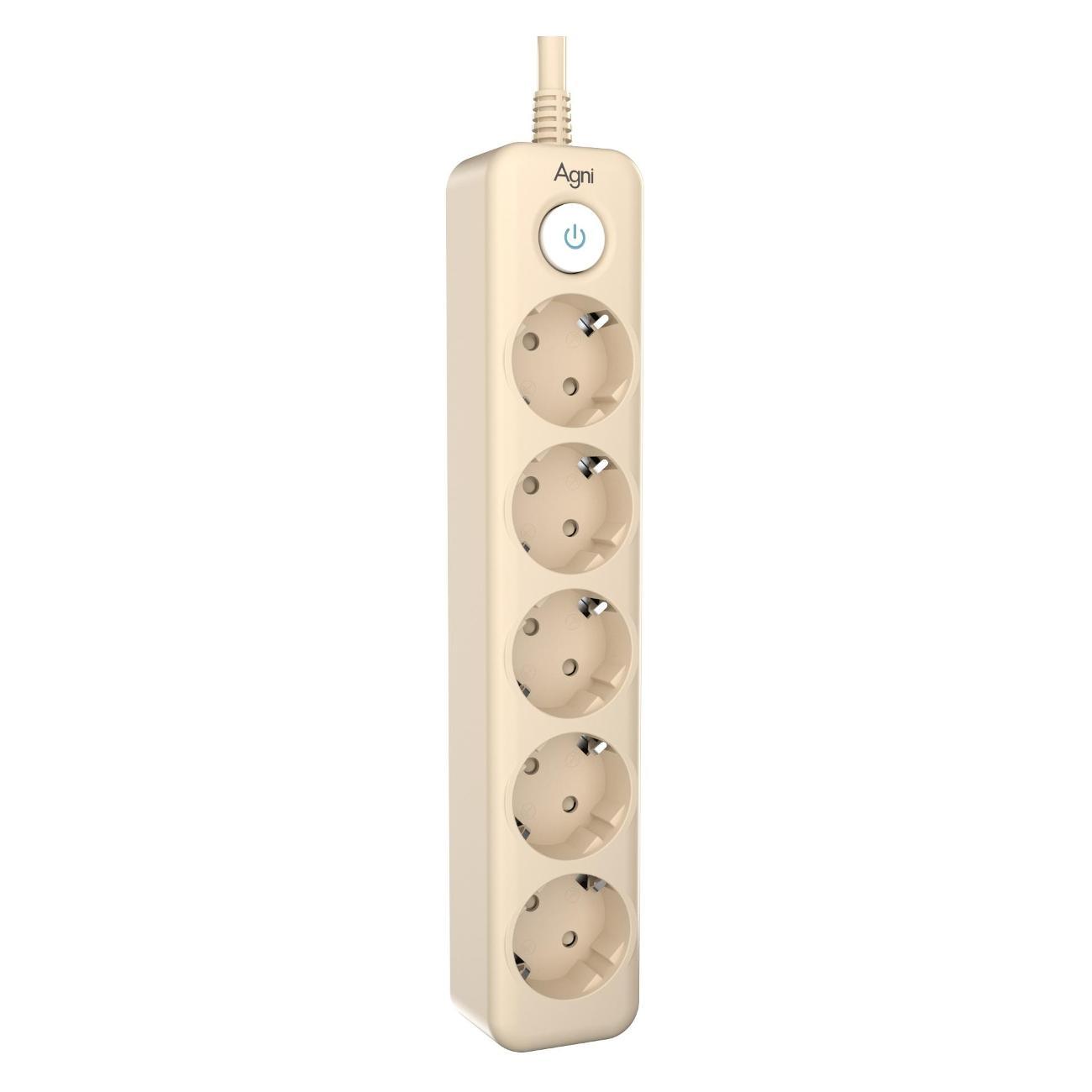Сетевой фильтр AGNI TP-FD5E-3m-ivory