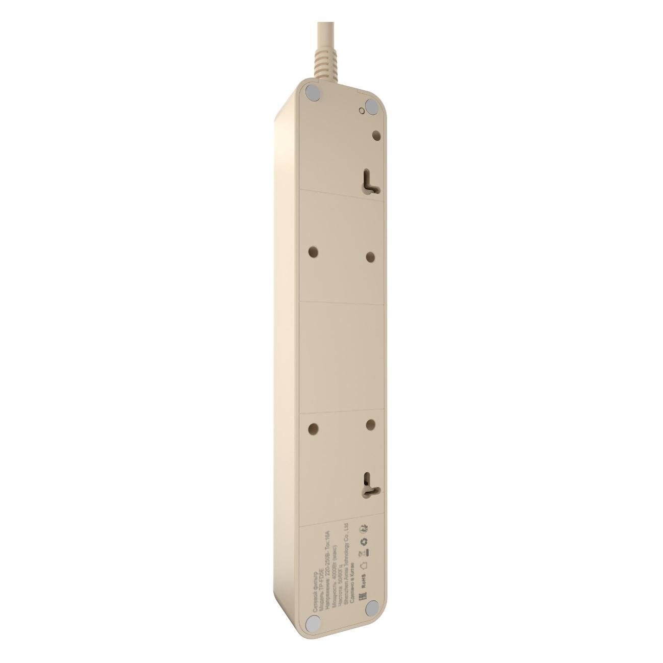 Сетевой фильтр AGNI TP-FD5E-3m-ivory