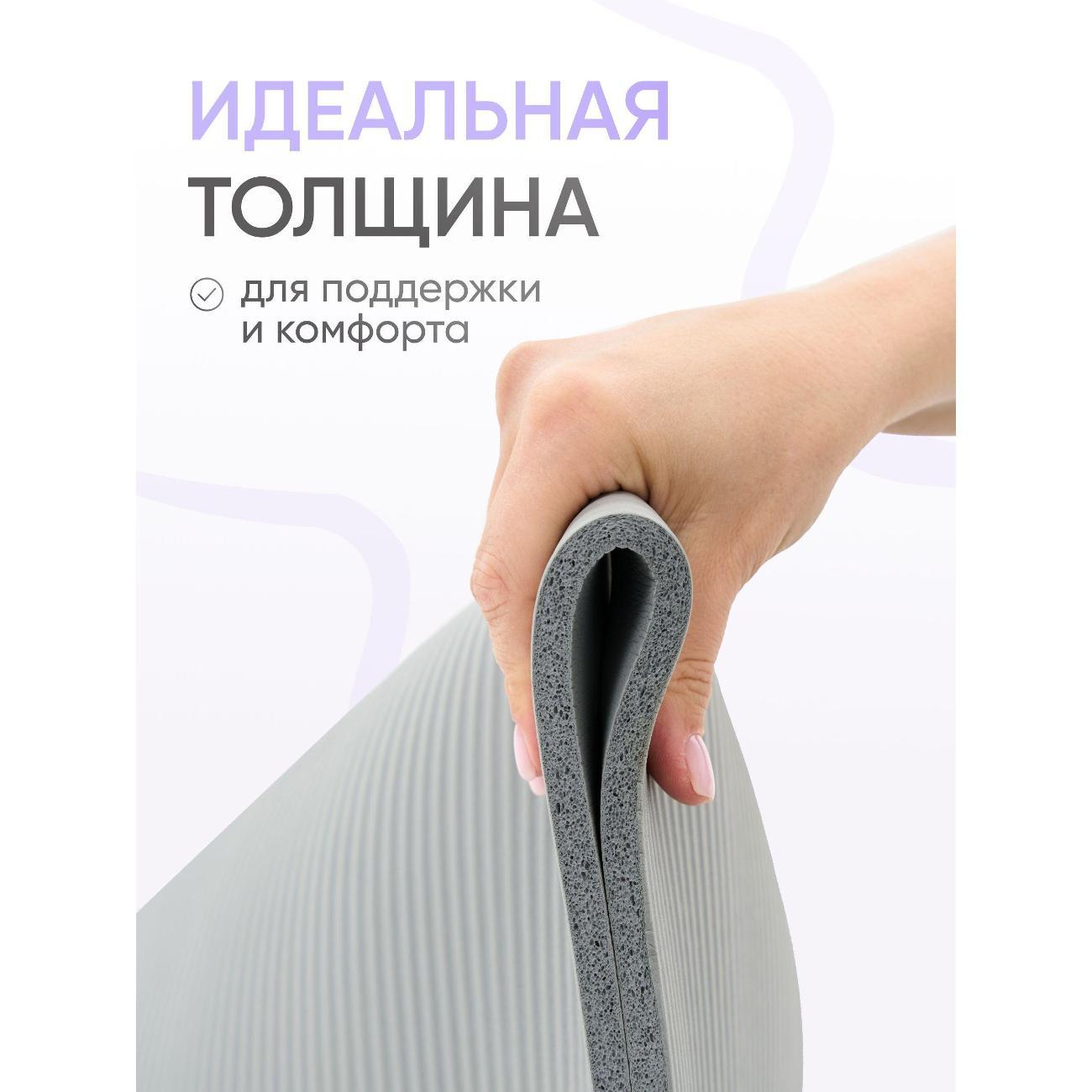 Коврик для йоги YourFit NBR/grey