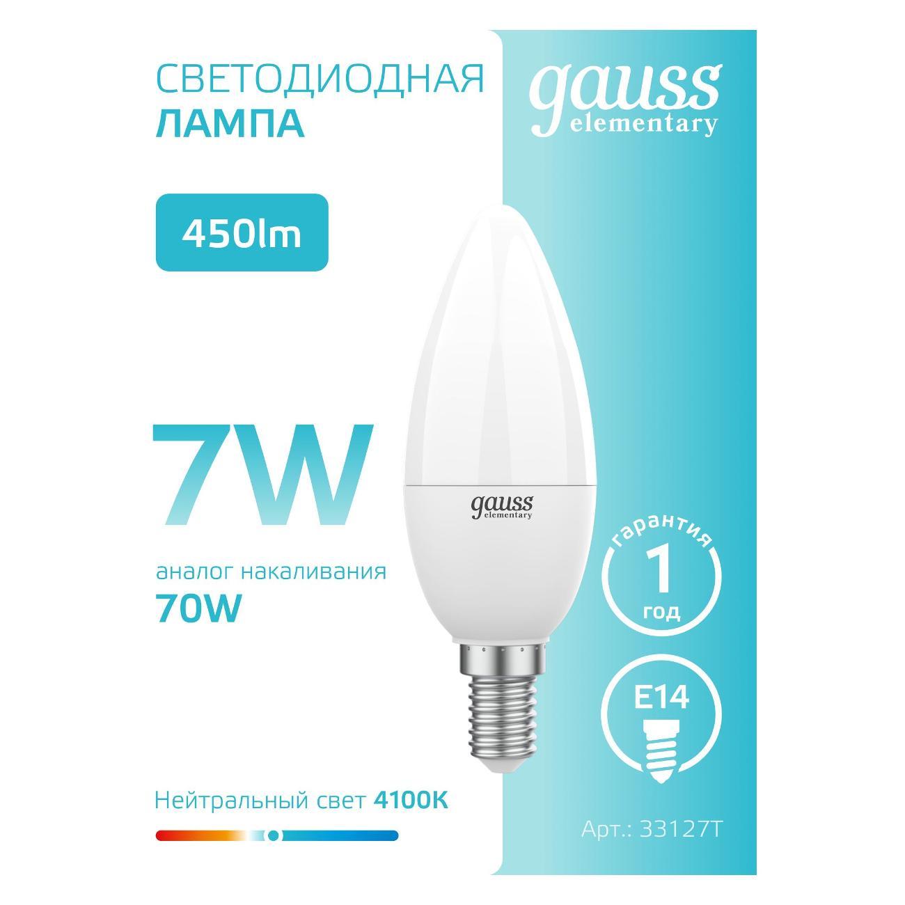 Лампочка Gauss Свеча