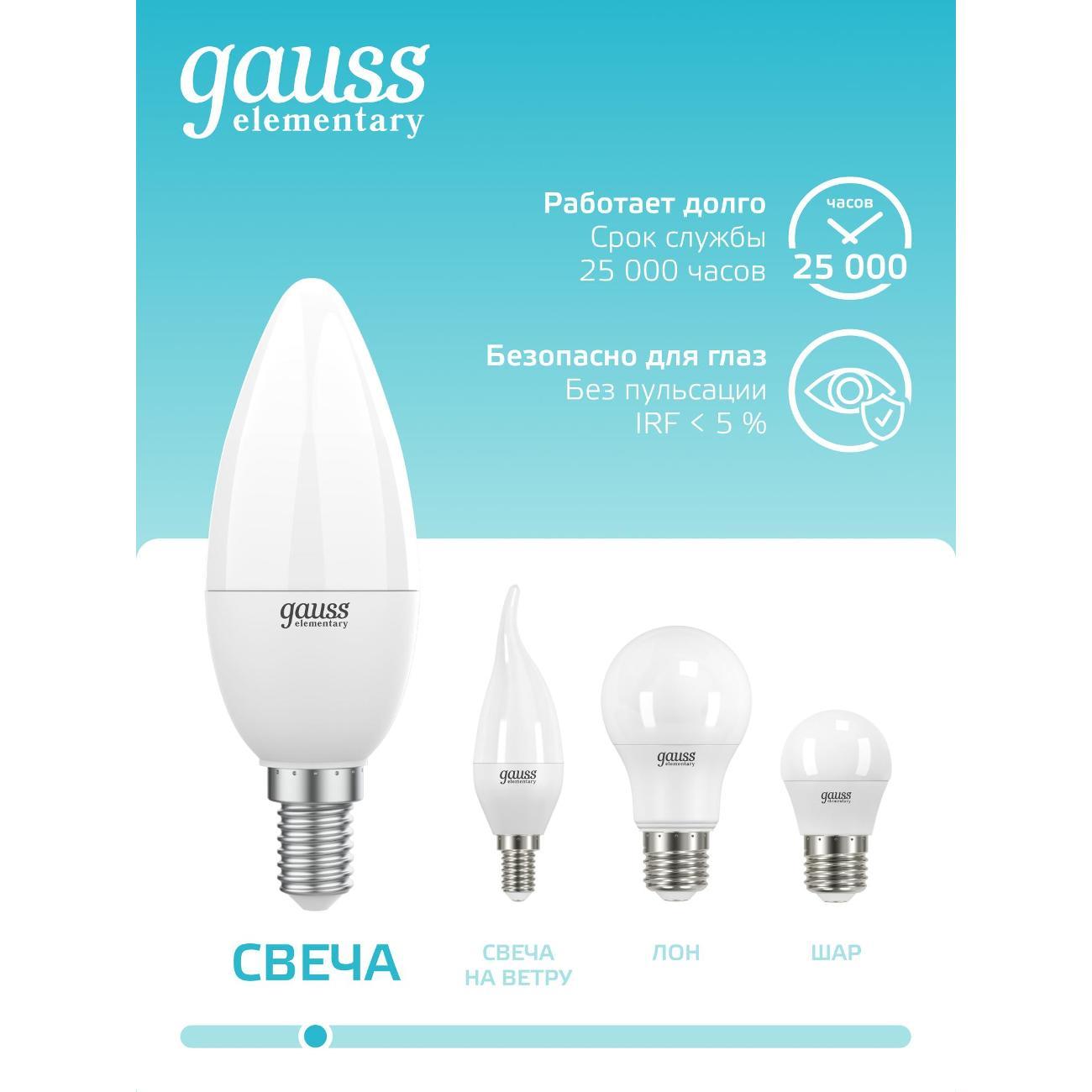 Лампочка Gauss Свеча