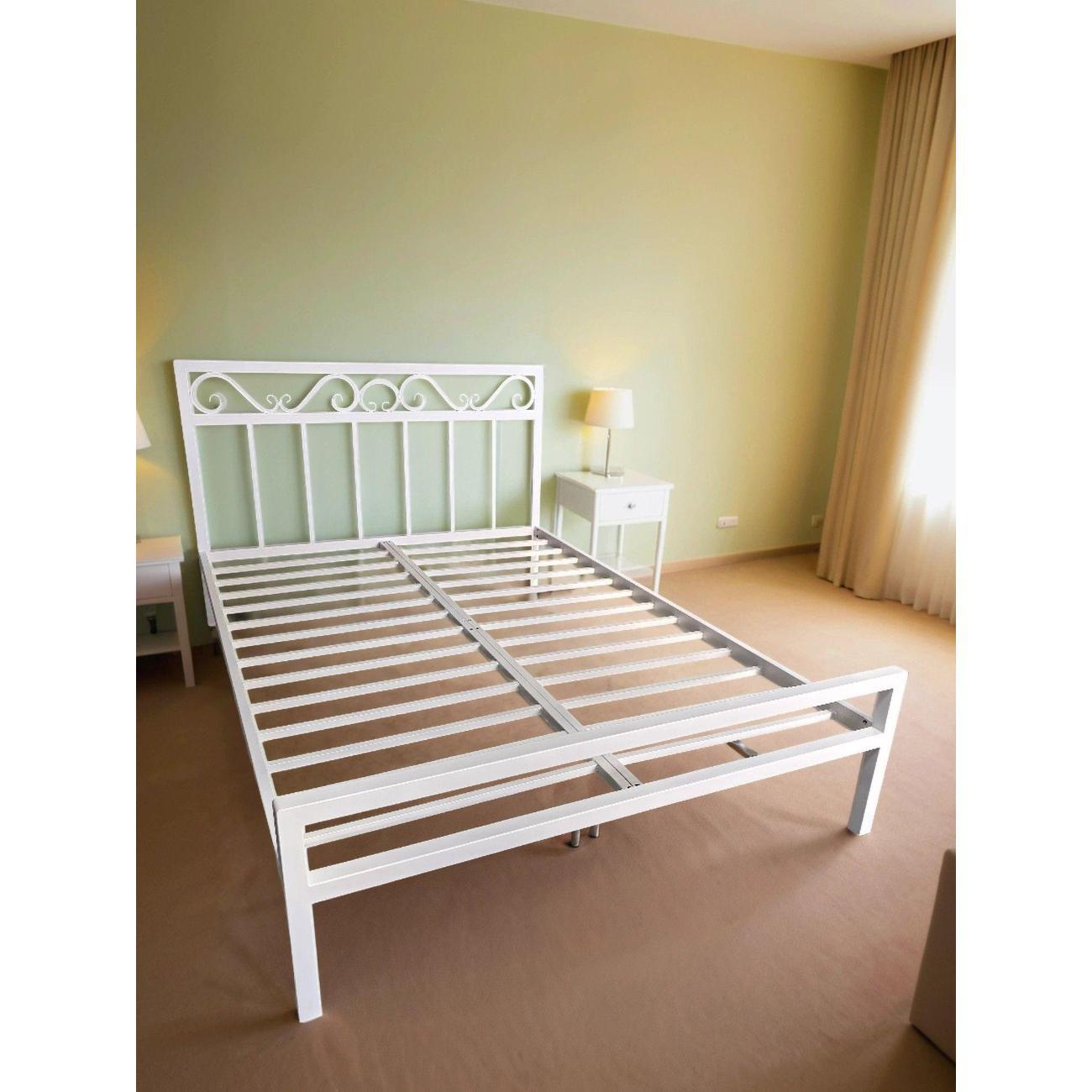 Кровать LOFT Mebel Мира белый