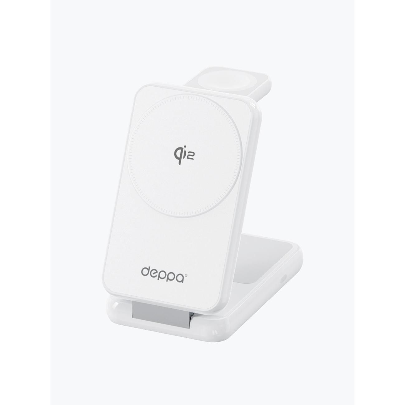 Беспроводное зярядное устройство DEPPA 3 в 1 Flip, Qi2 15Вт