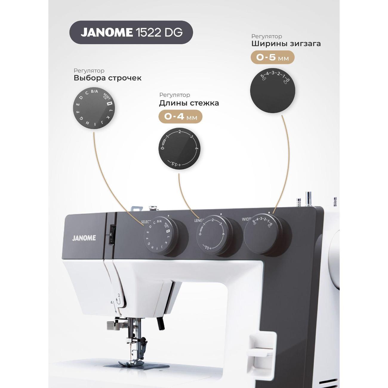 Швейная машина Janome 1522DG