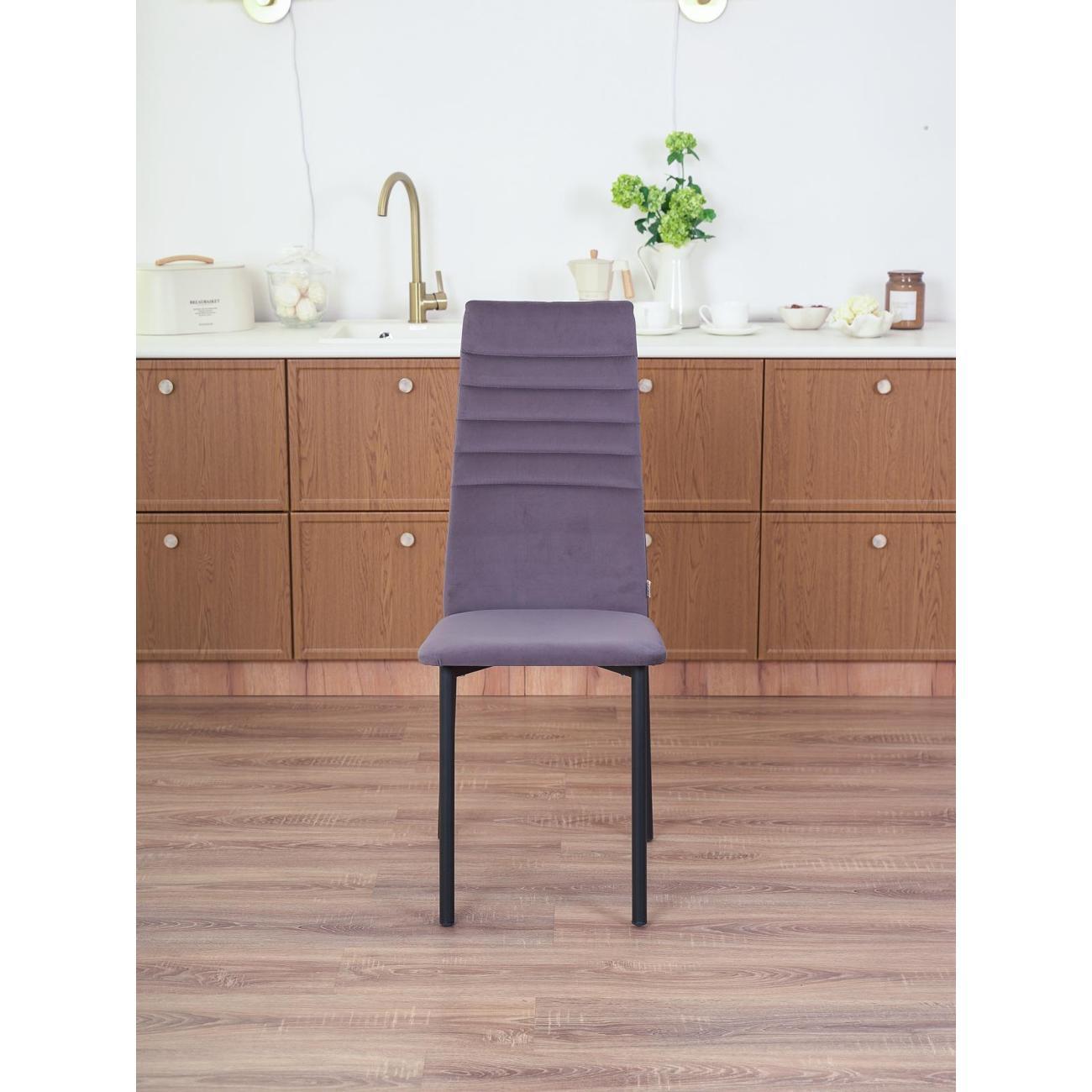 Стул обеденный Frenesie Леон Велюр Графит 2в1