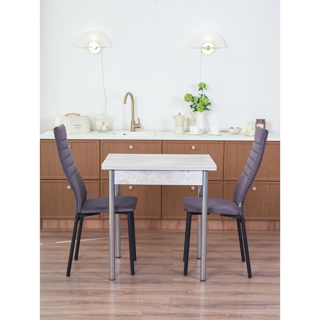 Стул обеденный Frenesie Леон Велюр Графит 2в1