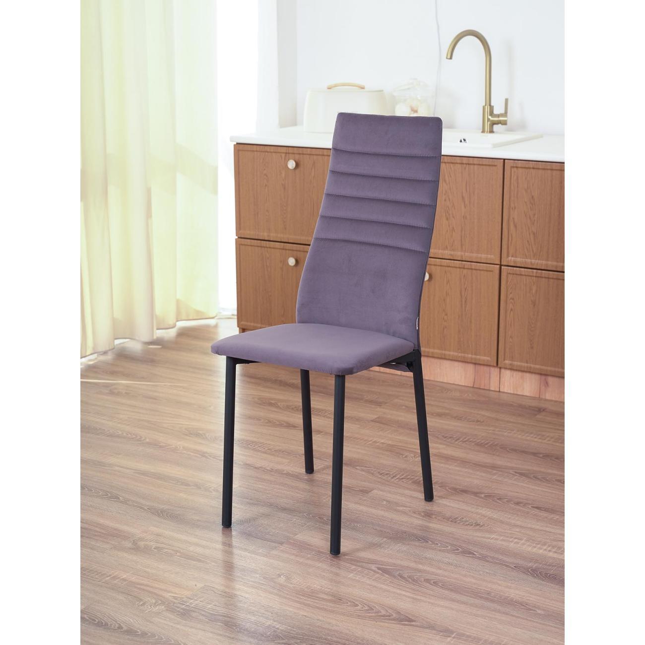 Стул обеденный Frenesie Леон Велюр Графит 2в1