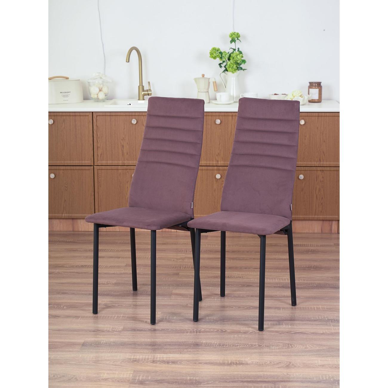 Стул обеденный Frenesie Леон Велюр Шоколад 2в1