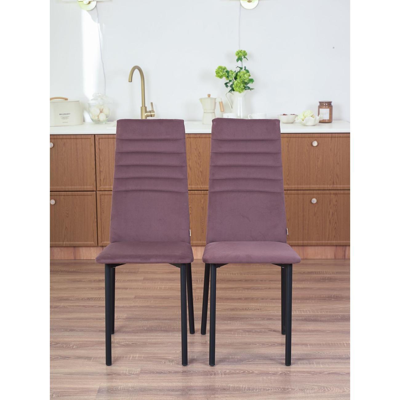 Стул обеденный Frenesie Леон Велюр Шоколад 2в1